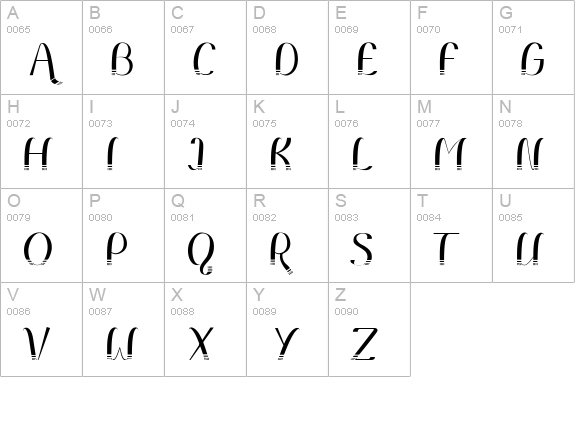 Remo uppercase A-Z preview