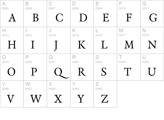 RenardNo3-Roman uppercase A-Z preview