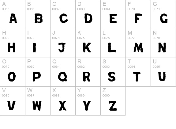 Repent uppercase A-Z preview