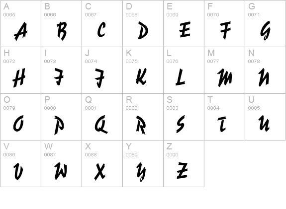Reporter #2 uppercase A-Z preview