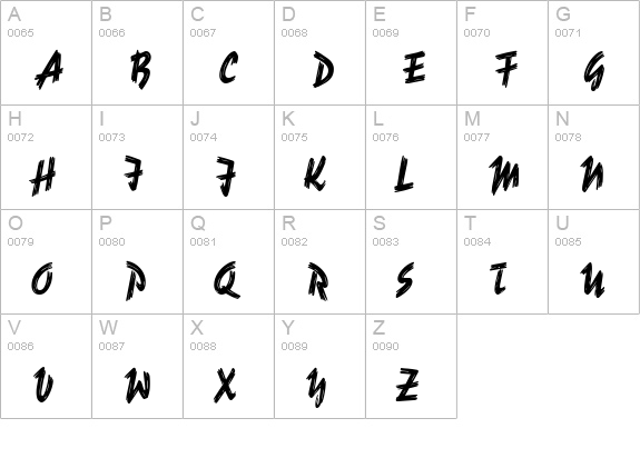 Reporter Regular uppercase A-Z preview