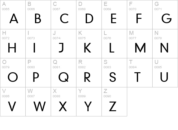 ReprintSSK uppercase A-Z preview
