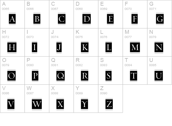 RequiemOrnaments-HTF-Display uppercase A-Z preview