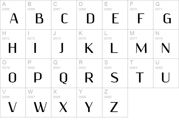 ResagnictoBold uppercase A-Z preview