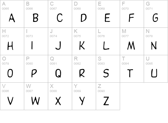 Residenz uppercase A-Z preview