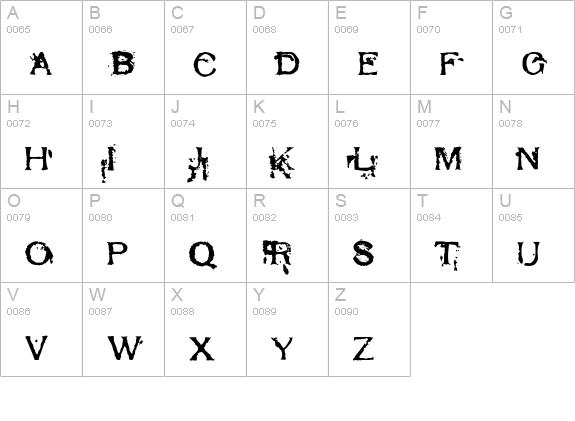 Respess Capitals Excessive uppercase A-Z preview