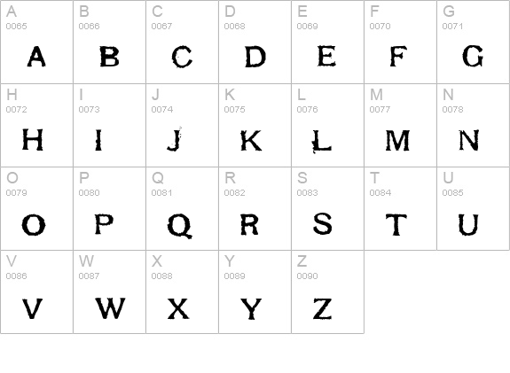 Respess Capitals Heavy uppercase A-Z preview