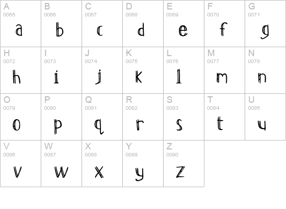 Resurgence uppercase A-Z preview