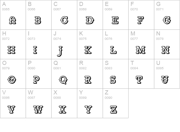 Retro Pop 3D uppercase A-Z preview