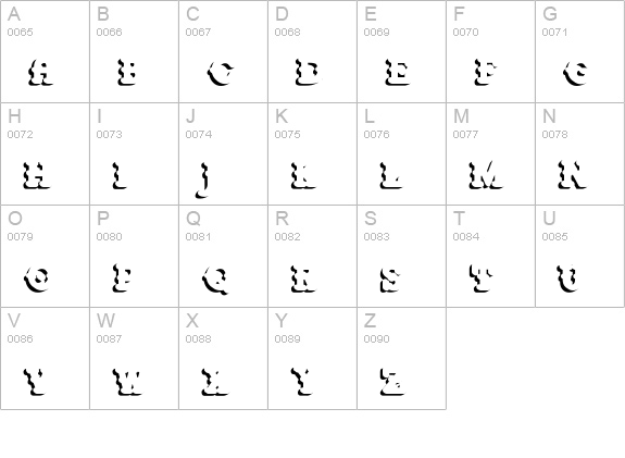 Retro Pop Shadow uppercase A-Z preview