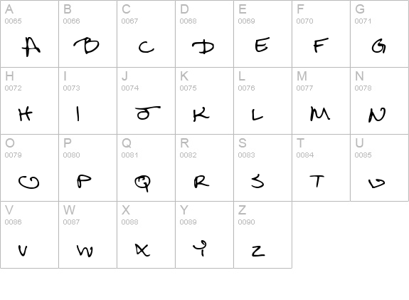 Return of RelayScript uppercase A-Z preview