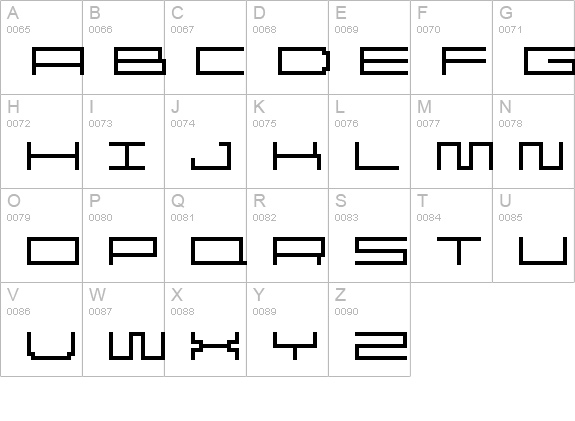 Reversion uppercase A-Z preview
