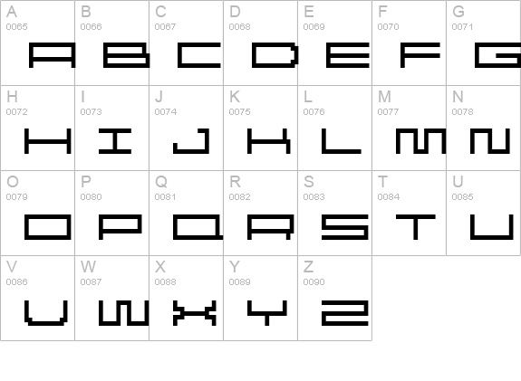 Reversion SemiBold uppercase A-Z preview
