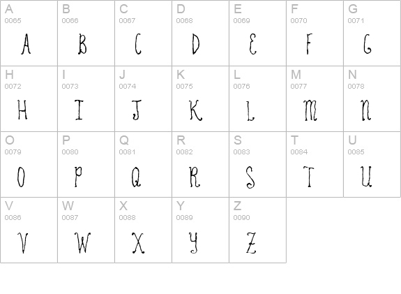RevolvingDoor uppercase A-Z preview