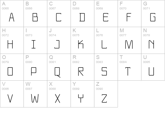 ReykjavikFine uppercase A-Z preview