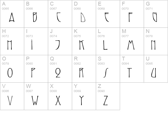 ReynoldCaps uppercase A-Z preview