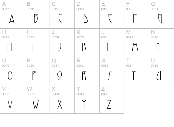 Reynolds Regular uppercase A-Z preview