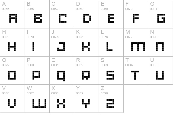 RiblahExtraBold uppercase A-Z preview