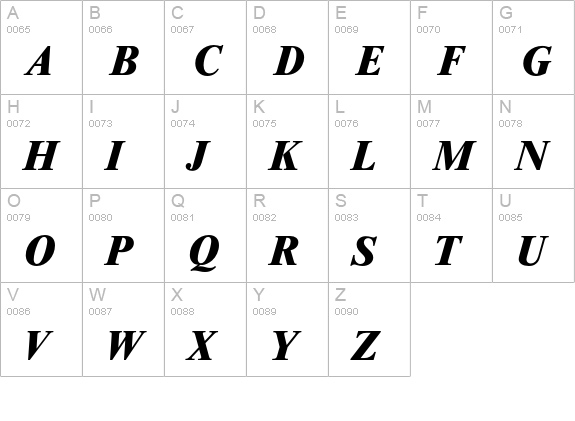 Riccione-BoldIta uppercase A-Z preview