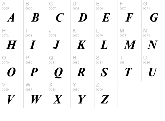Riccione-DemiBoldIta uppercase A-Z preview