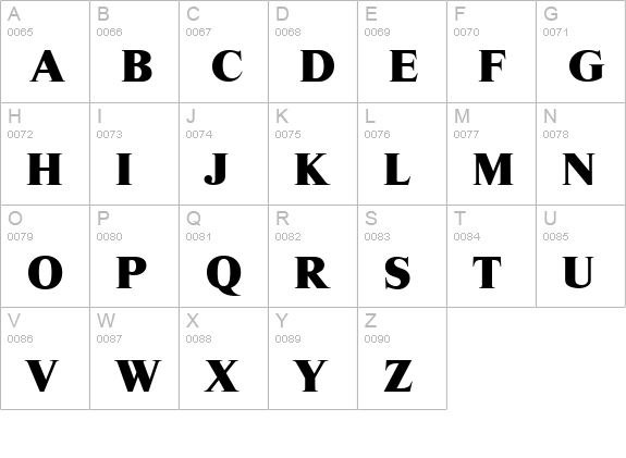 RiccioneSerial-Heavy-Regular uppercase A-Z preview