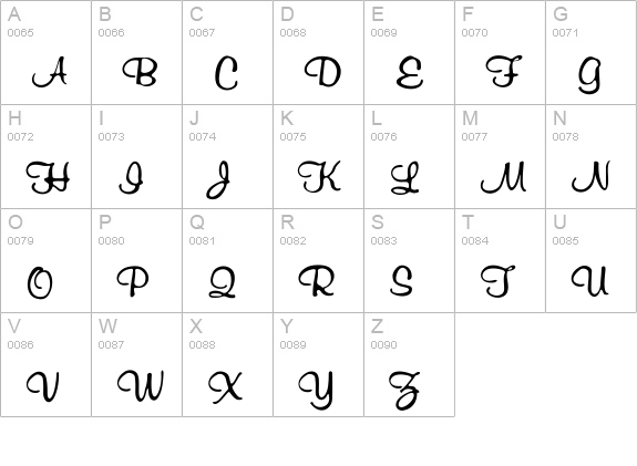 RichardMurray uppercase A-Z preview