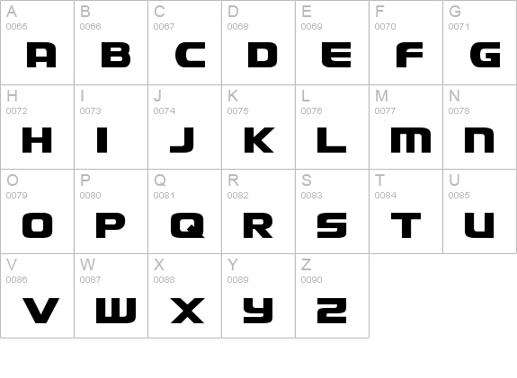 Richardson Brand Revolution Block uppercase A-Z preview