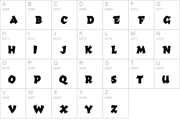 Richter Bold uppercase A-Z preview