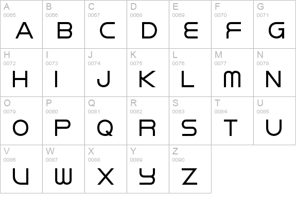 Rikos uppercase A-Z preview