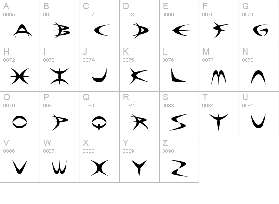Riky Depredador Normal uppercase A-Z preview