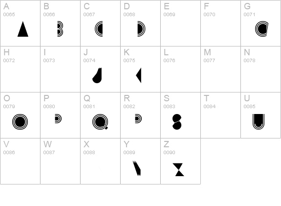 Rimsar uppercase A-Z preview