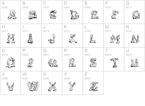 Riot Act uppercase A-Z preview