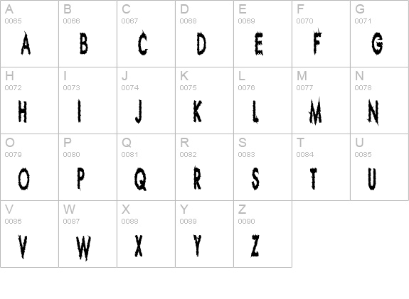 Ripple Crumb UltraCon uppercase A-Z preview