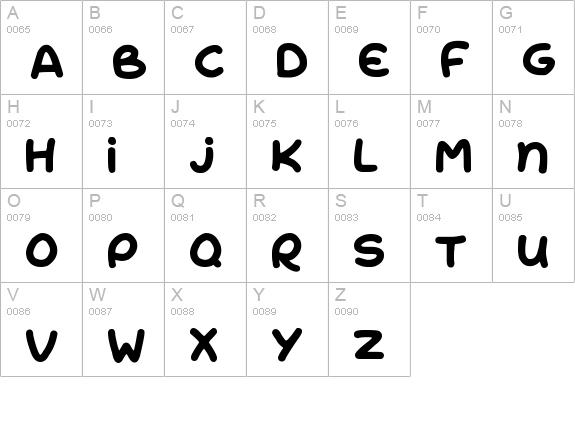 Rise and Shine uppercase A-Z preview
