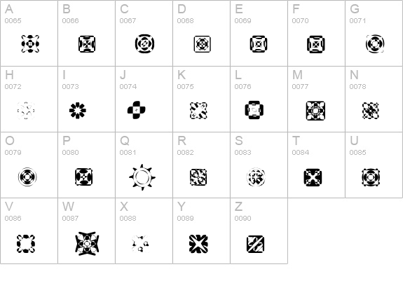 Ritual-Four uppercase A-Z preview