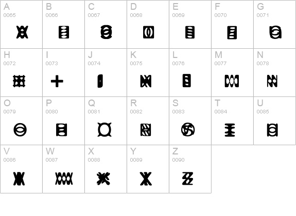 Ritual-Two uppercase A-Z preview