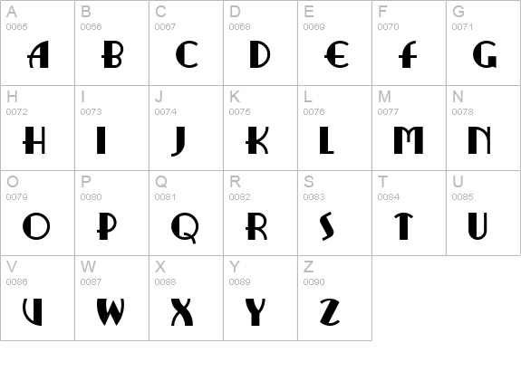 RitzyRemix uppercase A-Z preview