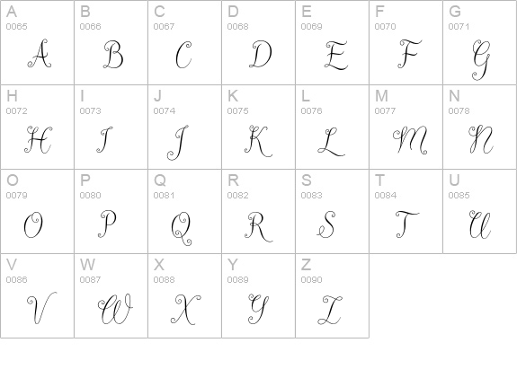 Riva Std uppercase A-Z preview