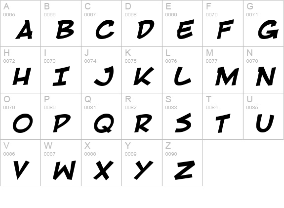 RivenShield Bold uppercase A-Z preview