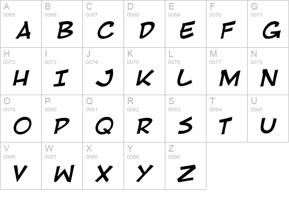 RivenShield Italic uppercase A-Z preview