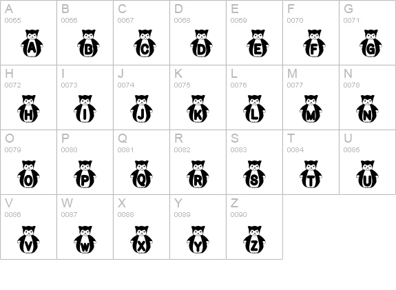 rmfatkatt uppercase A-Z preview