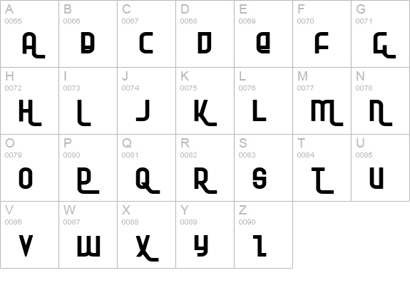 Ro'Ki'Kier Expanded uppercase A-Z preview