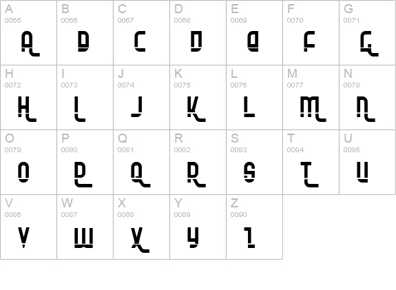Ro'Ki'Kier Laser uppercase A-Z preview