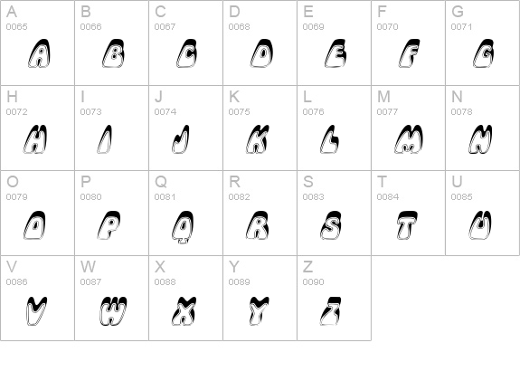 RobleRoundedSCapsSSK Italic uppercase A-Z preview