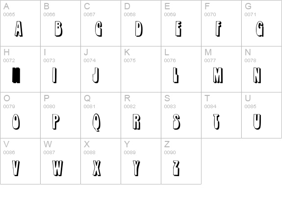 RobleSCapsSSK uppercase A-Z preview