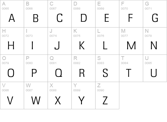 Rochester-Light uppercase A-Z preview