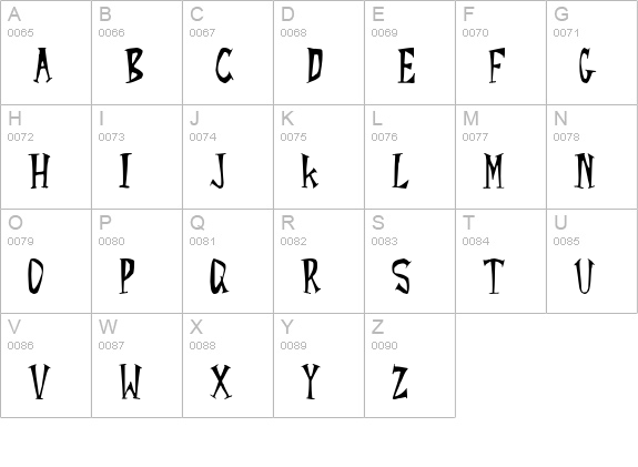 Rocket YoYo uppercase A-Z preview