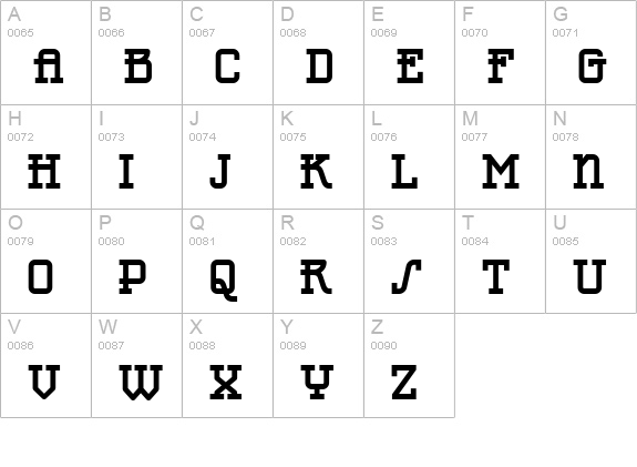 Rocketman XV7 Bold uppercase A-Z preview