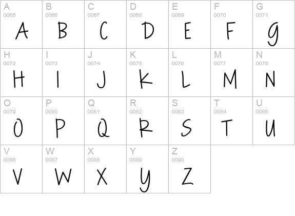 Rockford uppercase A-Z preview