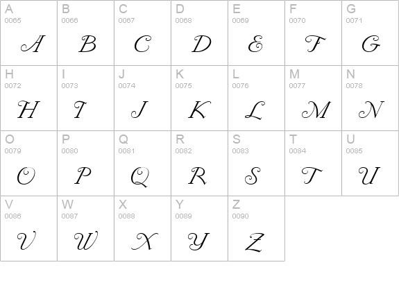 Rocking The Kasbah NF uppercase A-Z preview